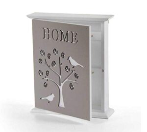 MaxAwe Portachiavi Da Parete In Legno Di Pino E Ferro – 7 Ganci, Organizer Per Corridoio, Ingresso, Ufficio – Design Rustico, Dimensioni 30,5x11x10 Cm – Include Viti Per Montaggio - 5