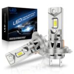 Par De Bombillas LED H7 6000K, 2 Unidades, Canbus, Para Faros De Auto Y Moto, Luz Blanca
