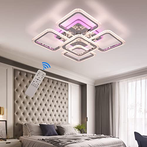 Lampadari moderni per soggiorno: plafoniere LED bellissime per soffitto