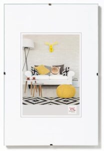 Cornice Portafoto Magnetica In Acrilico 10x15 Cm - Trasparente Double Face Per Scrivania
