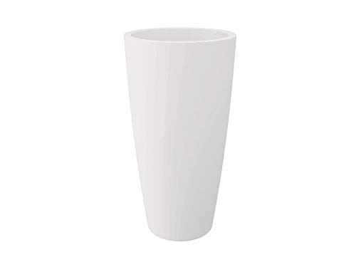 Vaso Autoirrigante AVOID Rosso Vino - Elegante Per Piante Da Interno/Esterno, Senza Ruote, In 2 Dimensioni