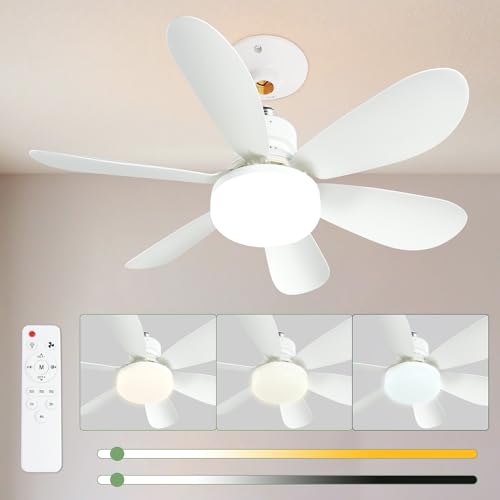 Ventilatore da soffitto con luce e telecomando silenzioso vortice